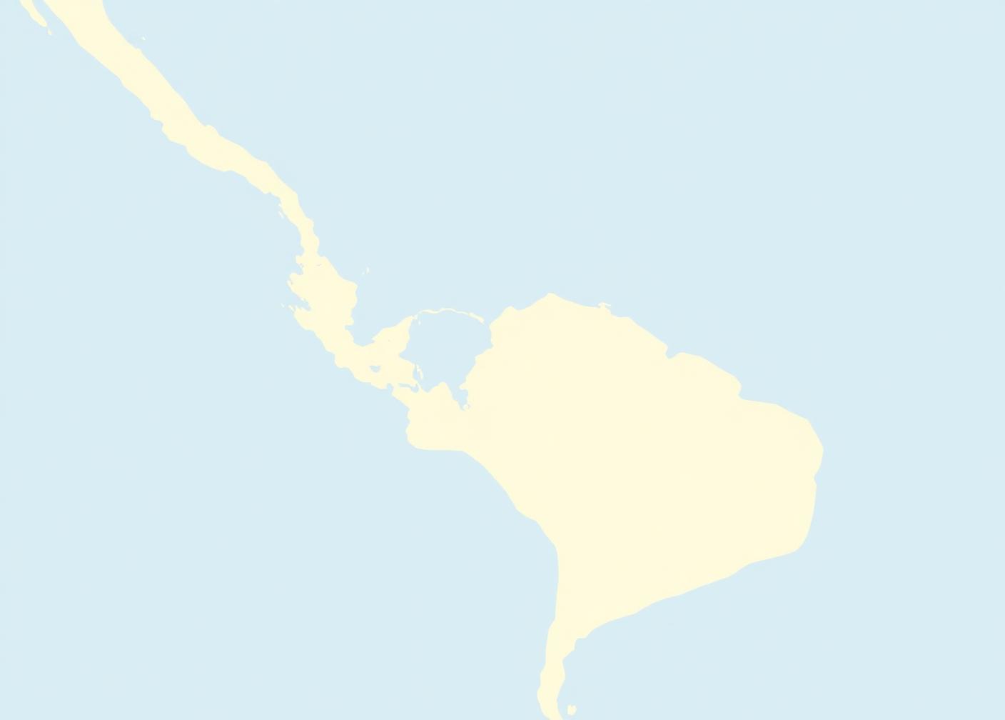 Stylized map of Latin America showing where DreamCity Produce sources produce